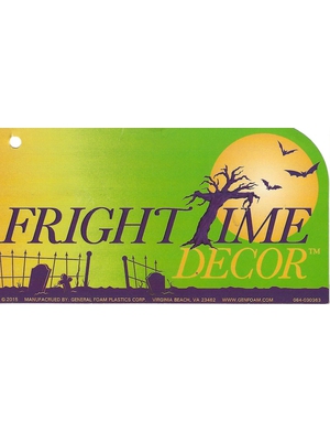 General Foam Plastics Fright Time Decor Tag preview