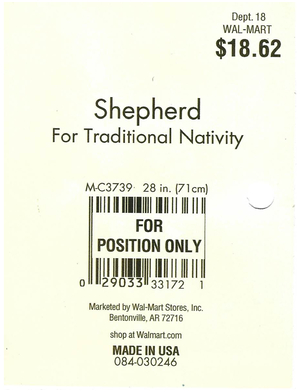 General Foam Plastics Shepherd Walmart Tag preview