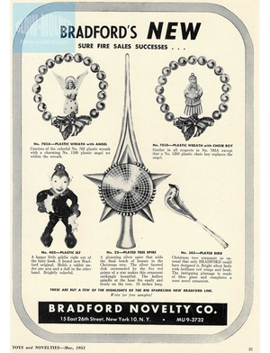 Bradford Novelty Toys and Novelties (1951-05) preview
