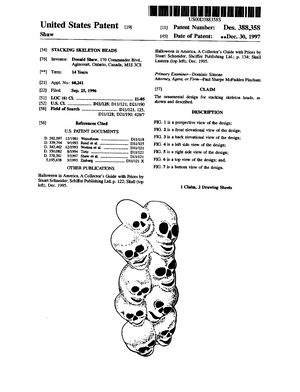 Integrated Plastics Stacking Skeleton Heads Patent #D388358.pdf preview